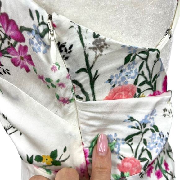 EQUIPMENT Tabitha Simmons Estille Asymmetric Crepe De Chine White Dress 2 - Picture 14 of 16